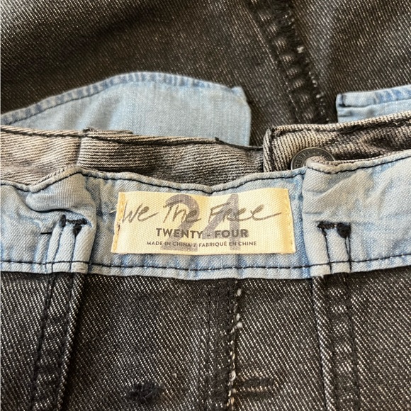 NWT Free People East Of Eden Denim Mini Skirt Women's 24 Belted Paperbag… - Picture 8 of 12